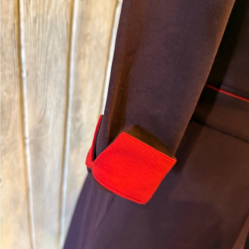 Elegant Purple Dress with Red Accents - Picture 10 of 14